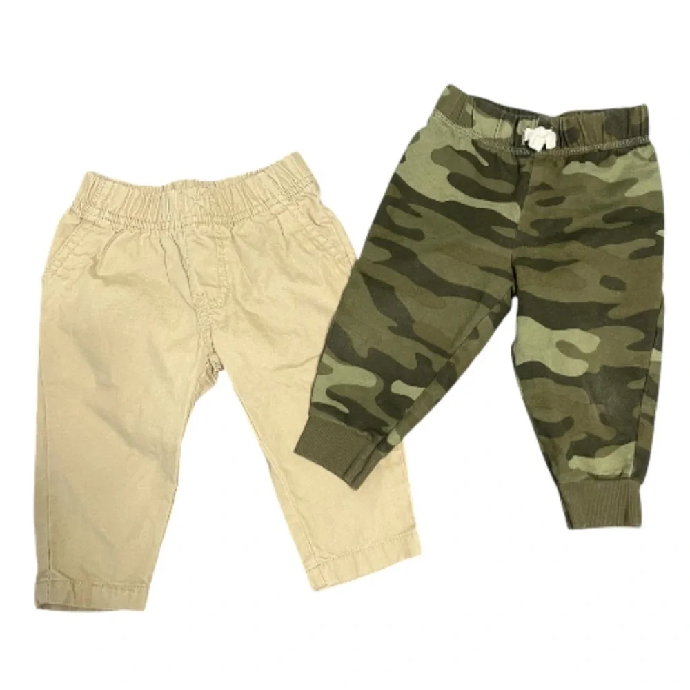 Carter's Tan and Camo Joggers Set